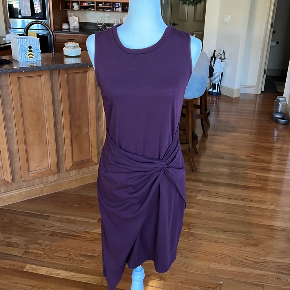 Trouvé dress mini with a fake wrap maroon size medium